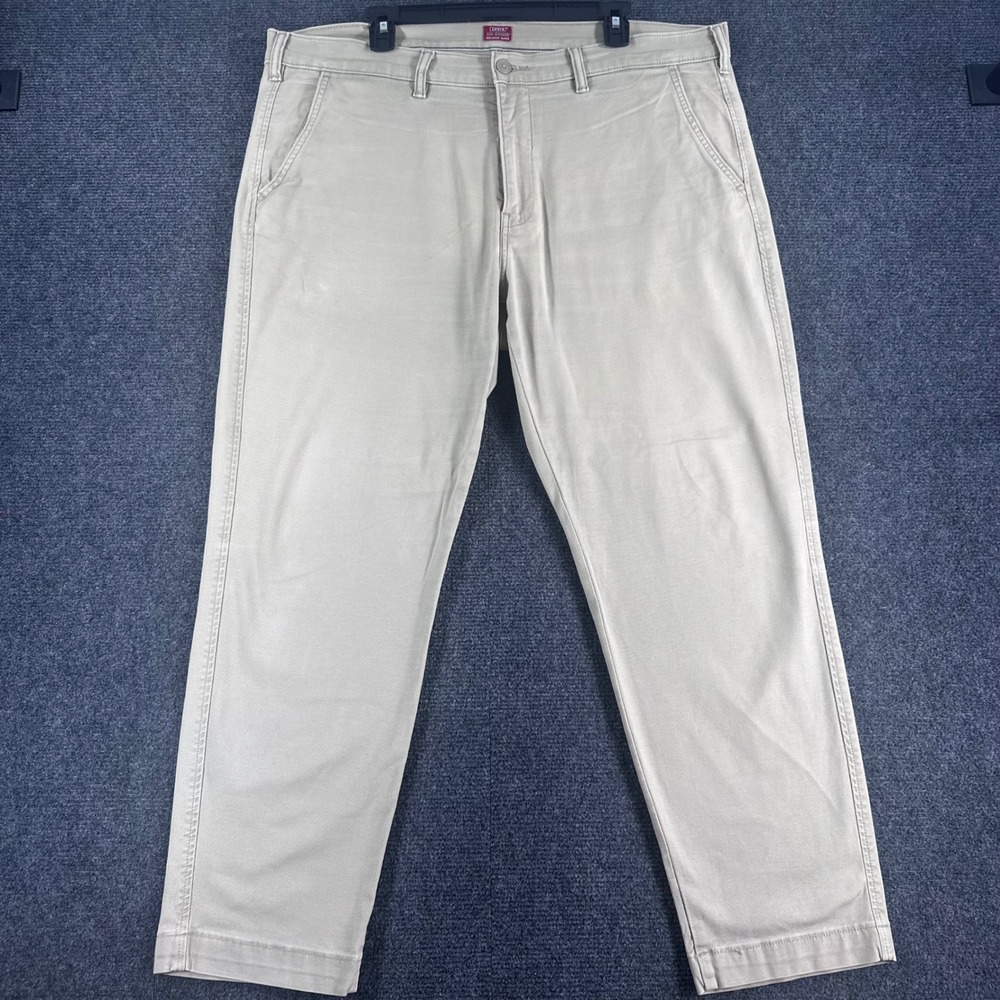 Levi's XX Chino Pants Mens 38x30 W38 L30 Khaki Tan Relaxed Taper Stretch Twill